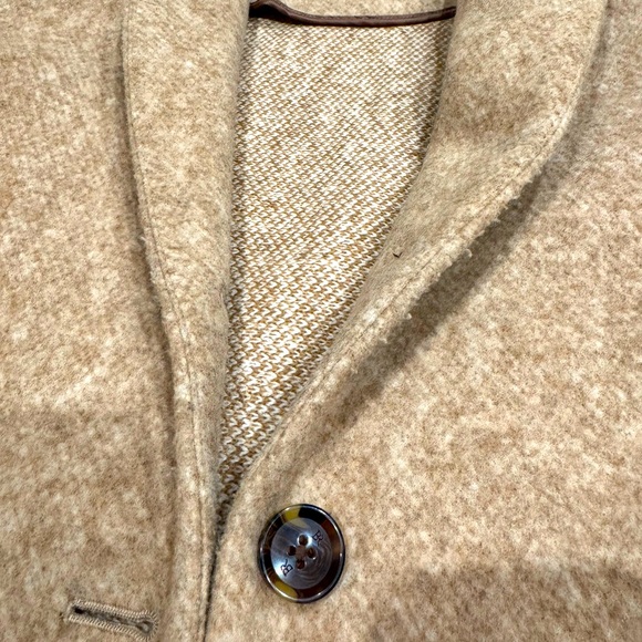 Banana Republic Shawl Collar Coat in Oatmeal Heather XXS Petite. - Picture 8 of 11